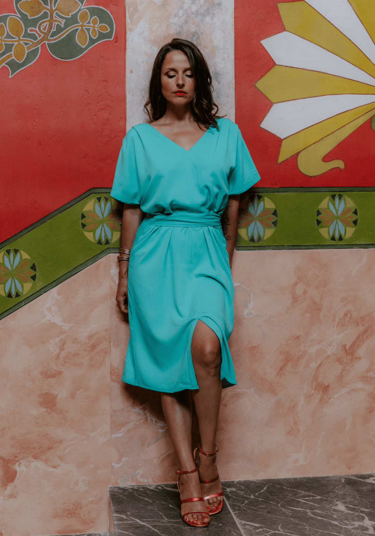 Patron couture Débutant - La robe Transat / PDF (A4, A3, A0, US Letter) - Cadres, Calques par Taille, Vidéoprojection - Maison Fauve