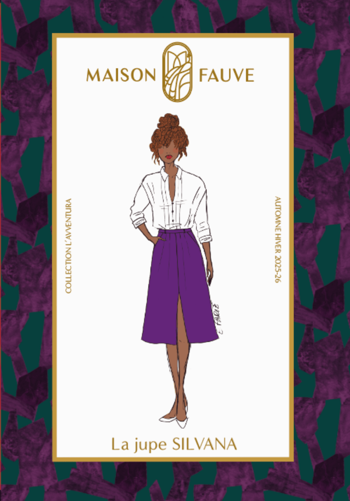 Patron couture jupe Silvana - Patron pochette - Maison Fauve