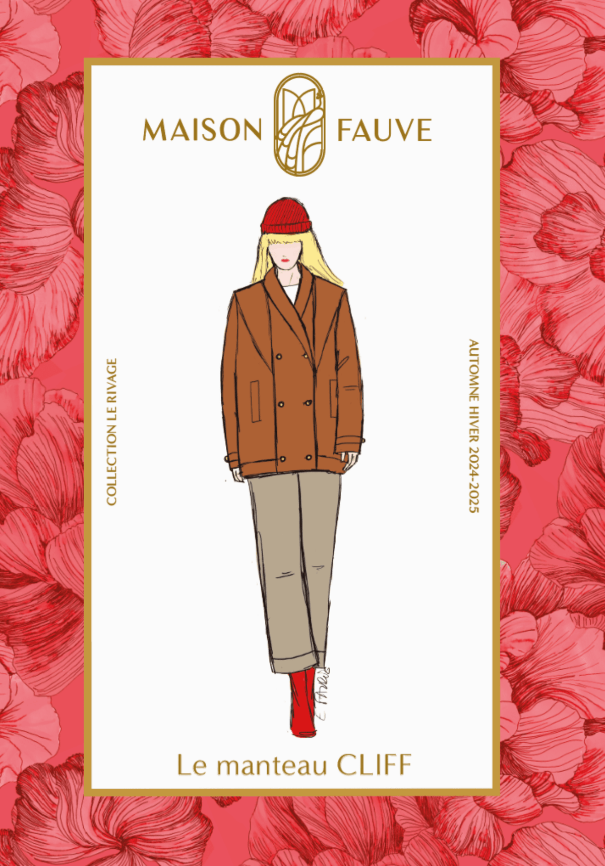 Patron couture manteau Cliff - Patron pochette - Maison Fauve