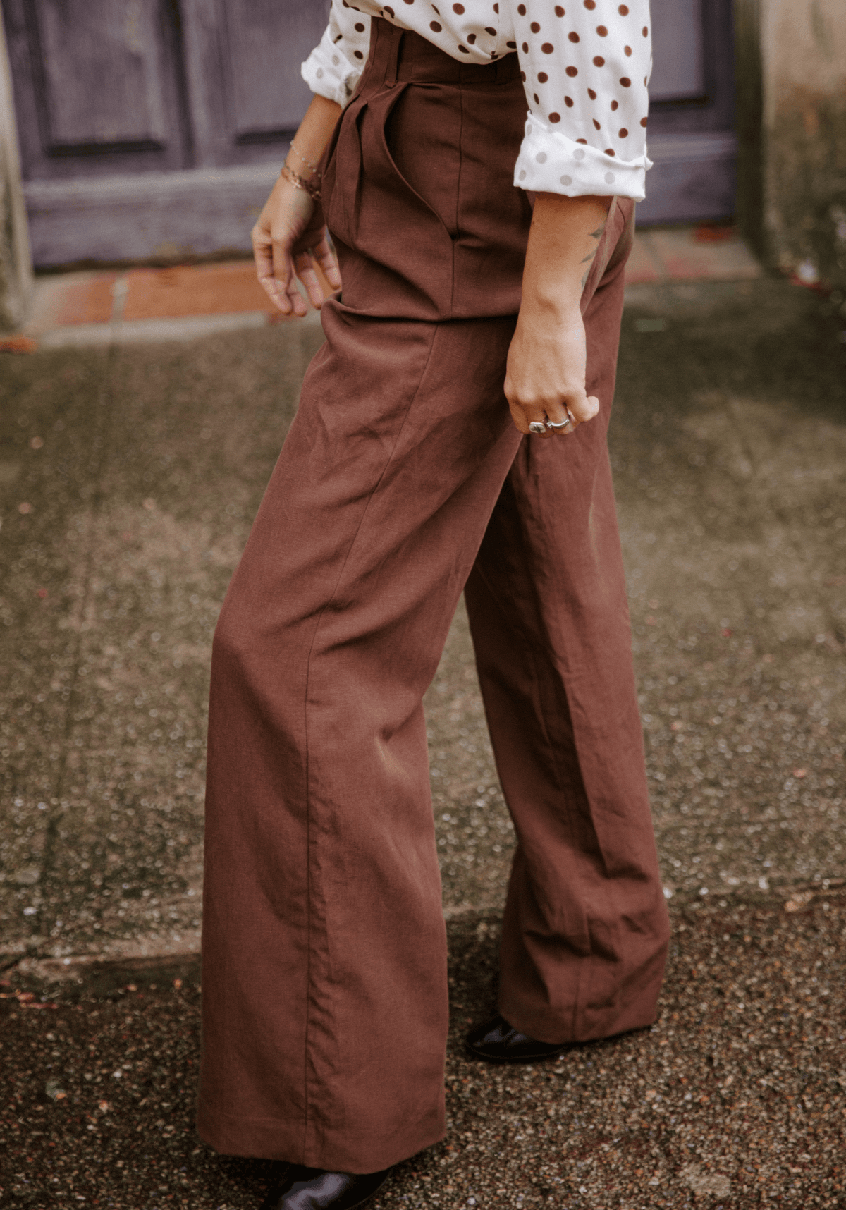 Patron couture pantalon Brooklyn / PDF (A4, A3, A0, US Letter) - Cadres, Calques par Taille, Vidéoprojection - Maison Fauve