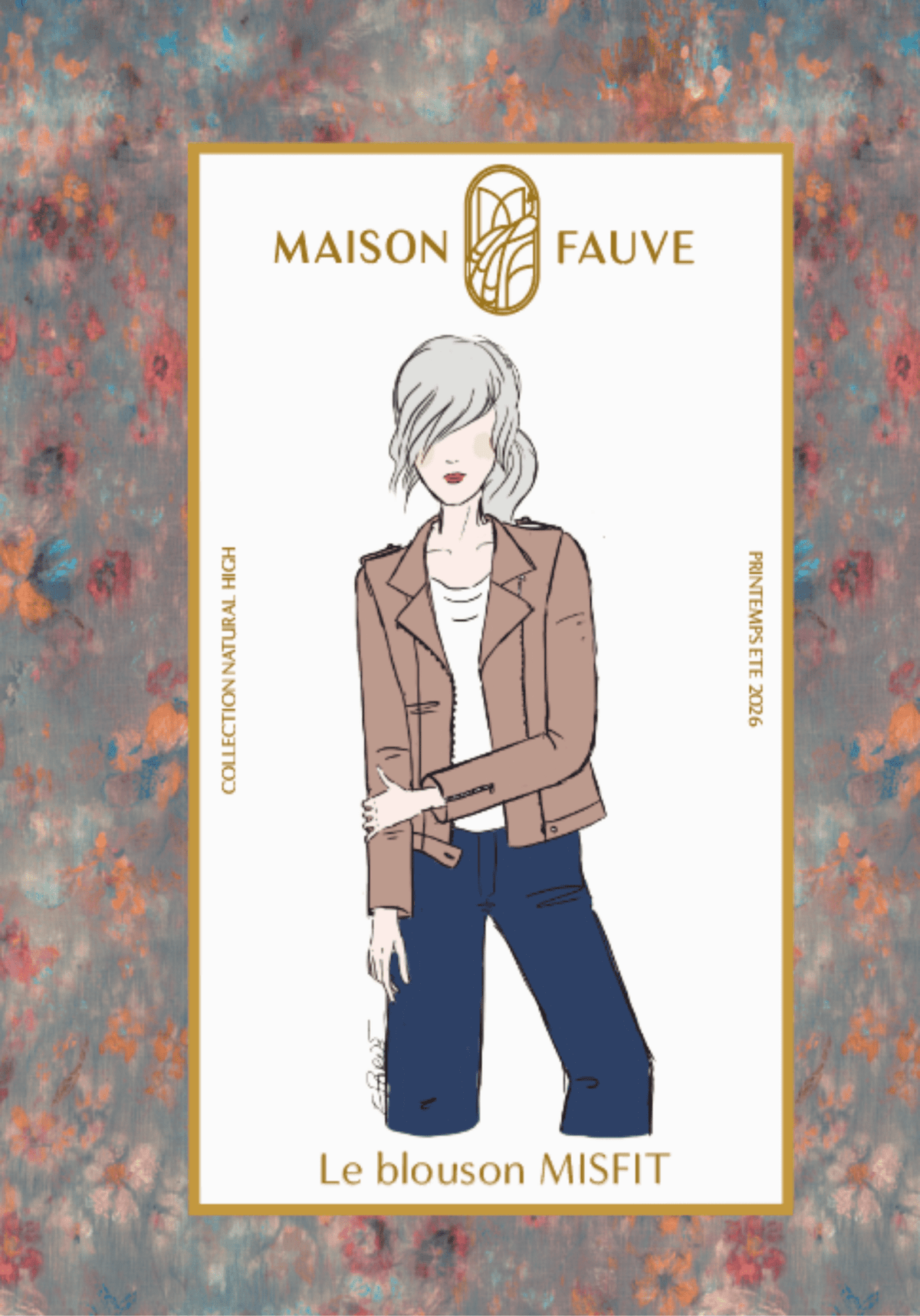 Patron couture perfecto Misfit - Patron pochette - Maison Fauve