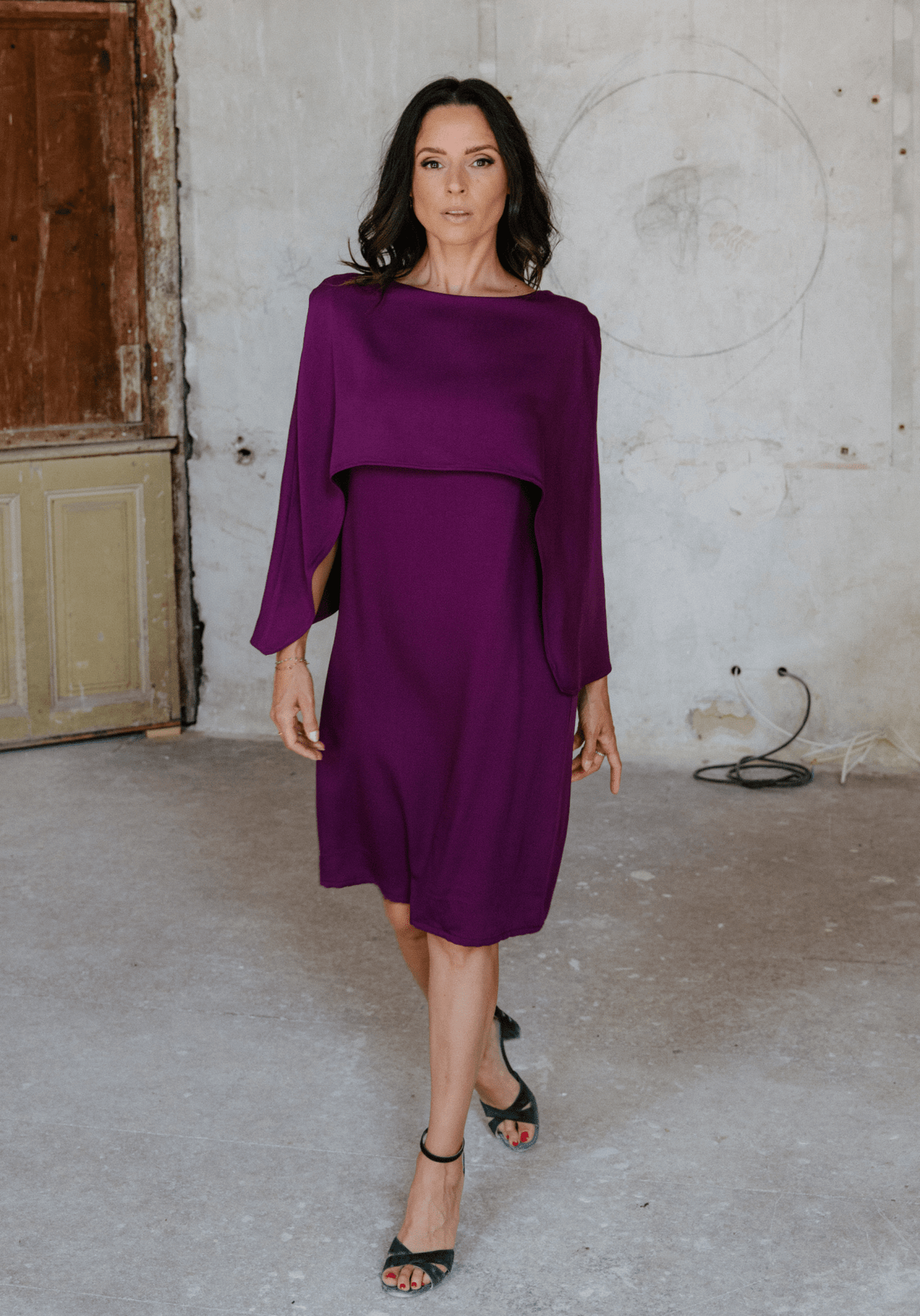 Patron couture robe cape Bonnie / PDF (A4, A3, A0, US Letter) - Cadres, Calques par Taille, Vidéoprojection - Maison Fauve