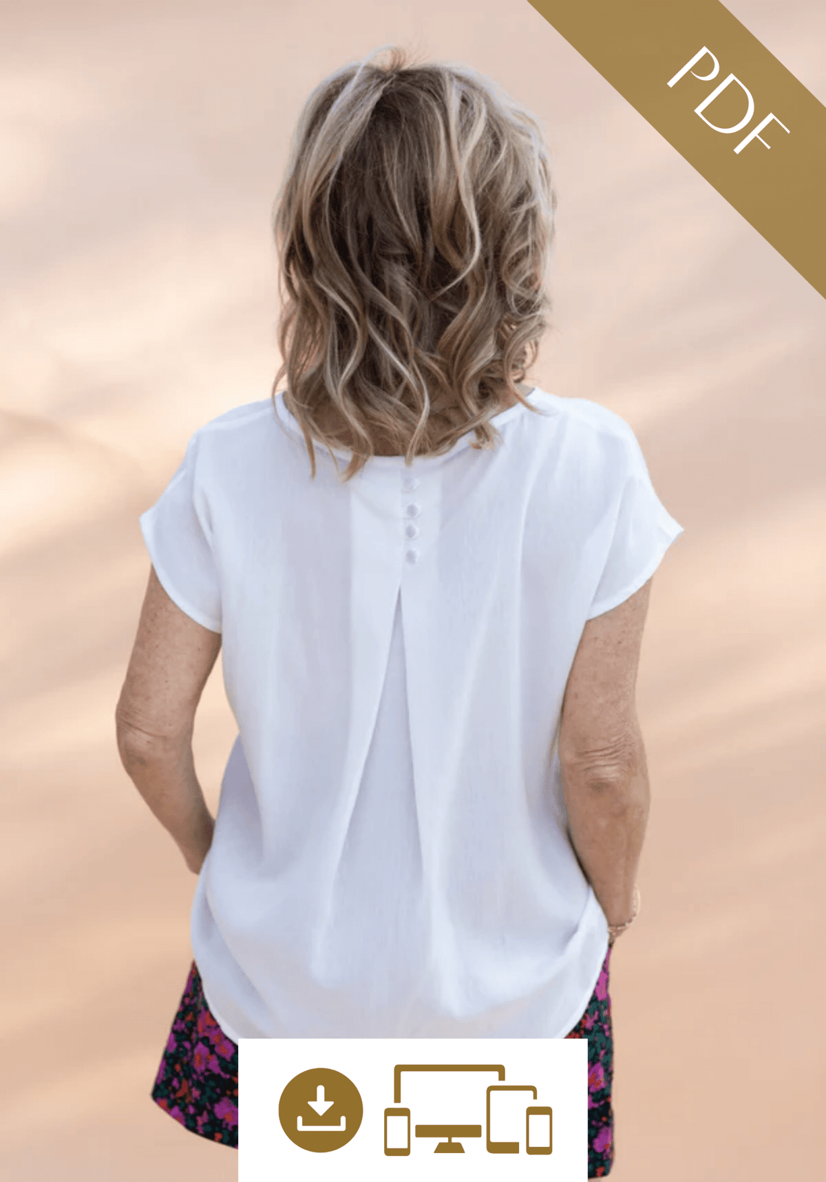 Patron couture top Marisa / PDF (A4, A3, A0, US Letter) - Cadres, Calques par Taille, Vidéoprojection - Maison Fauve