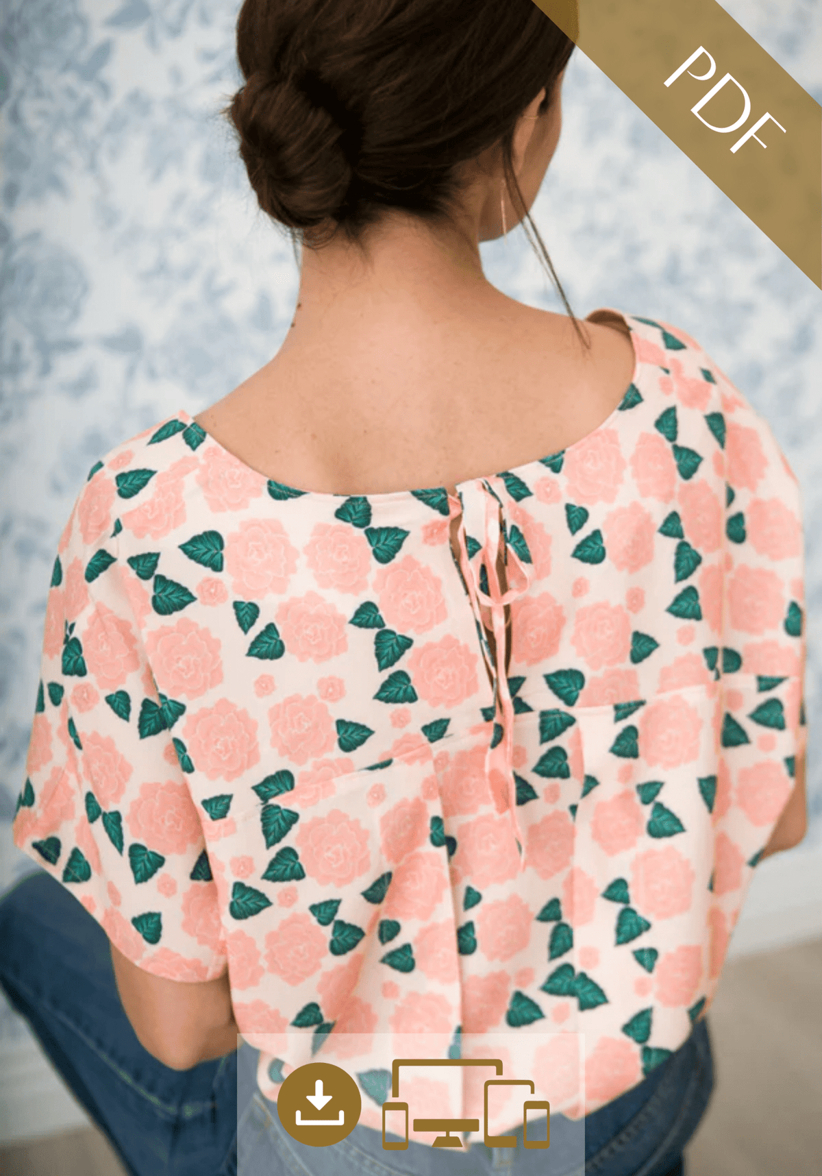 Patron couture top Palma / PDF (A4, A3, A0, US Letter) - Cadres, Calques par Taille, Vidéoprojection - Maison Fauve