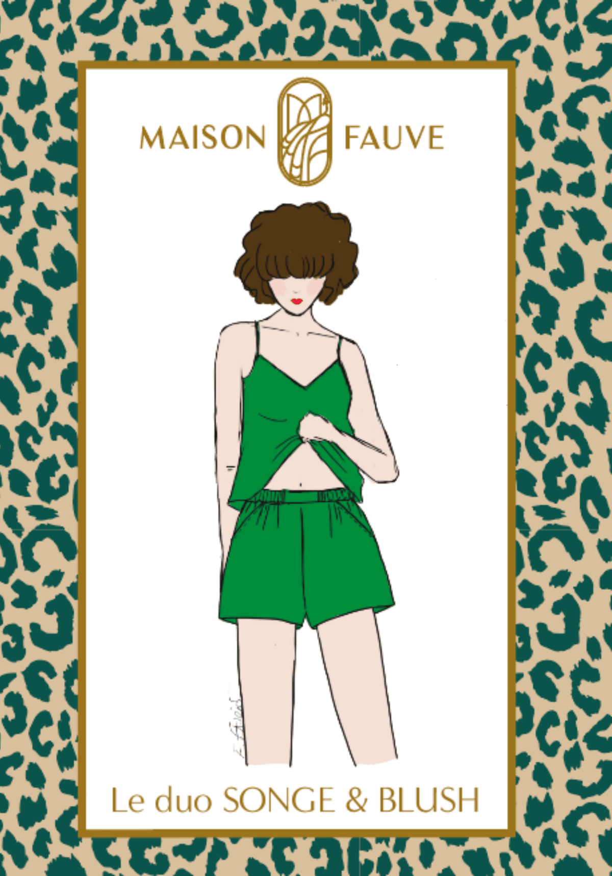 Patron pyjama Blush Songe - Patron pochette - Maison Fauve