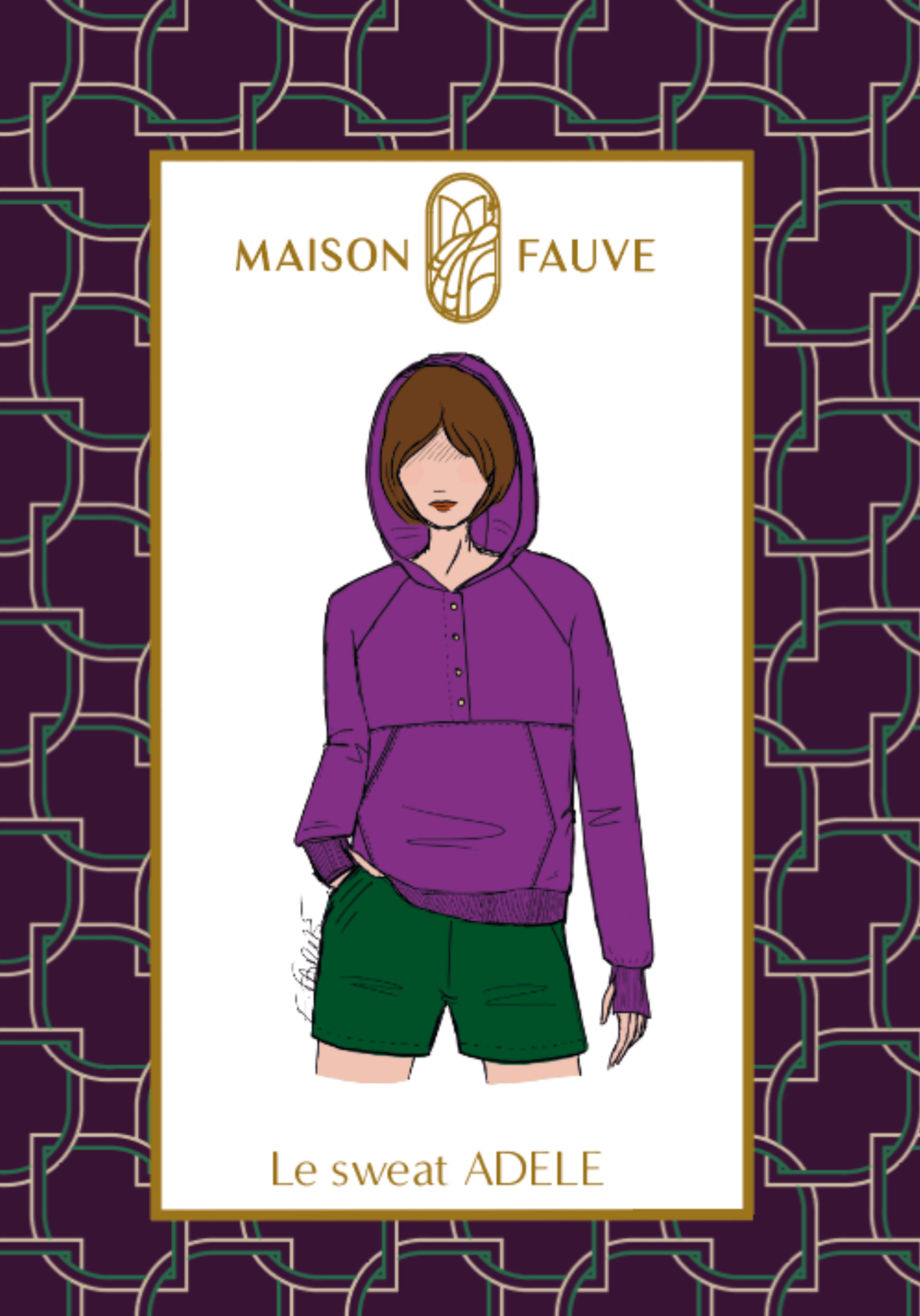 Patron sweat Adèle / Patron pochette - Maison Fauve