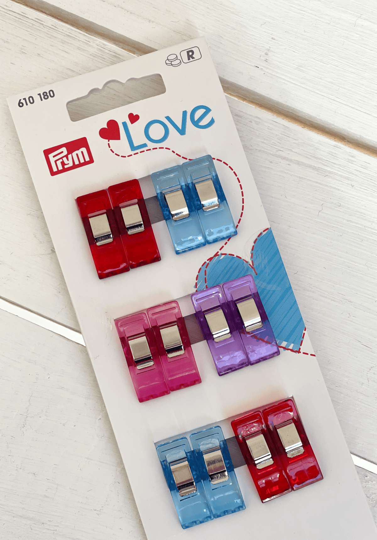 Pinces à tissus Prym Love - Lot de 12 (2,6 cm) - Maison Fauve