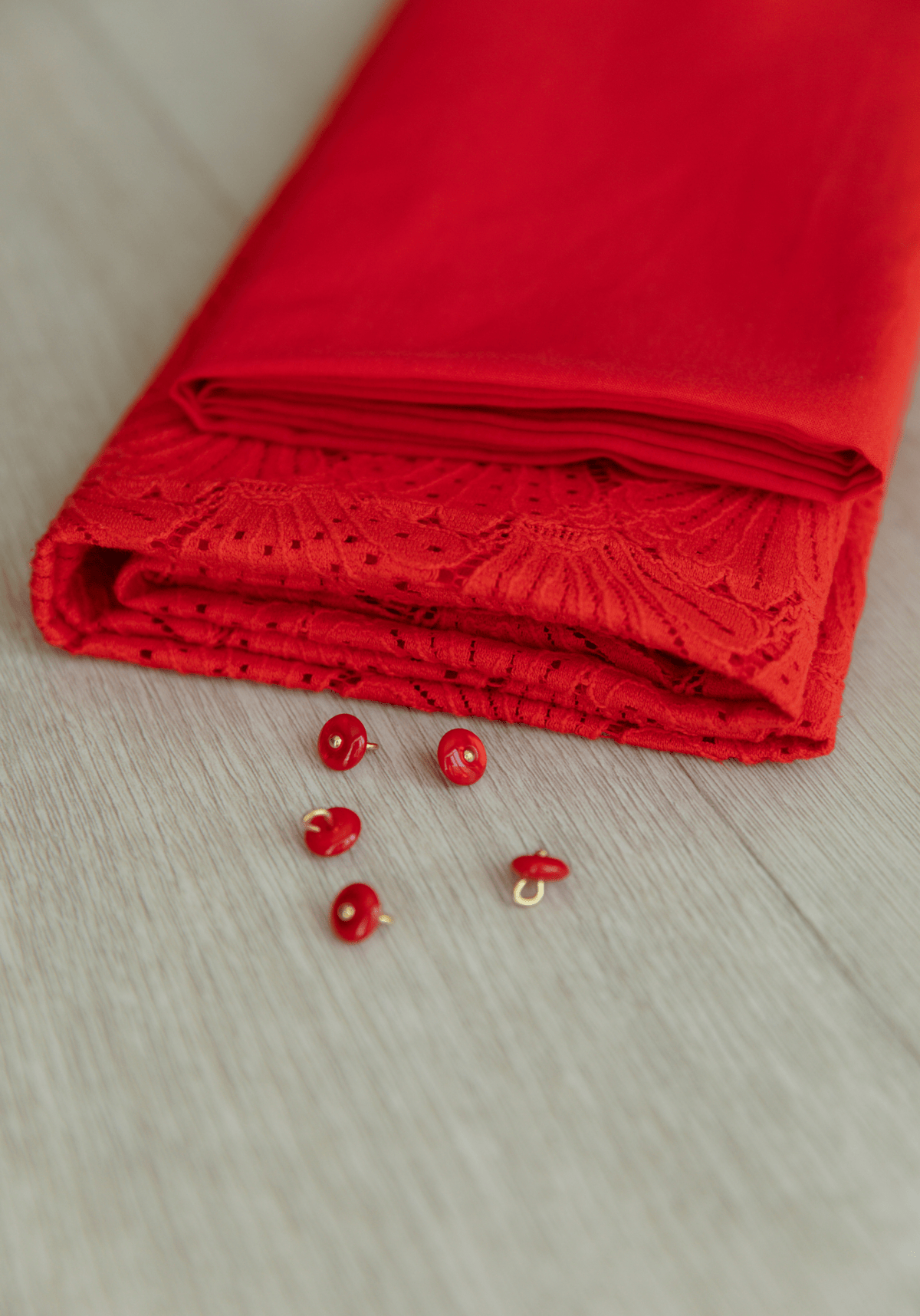 Tissu dentelle Coquillage - 3 coloris - Maison Fauve