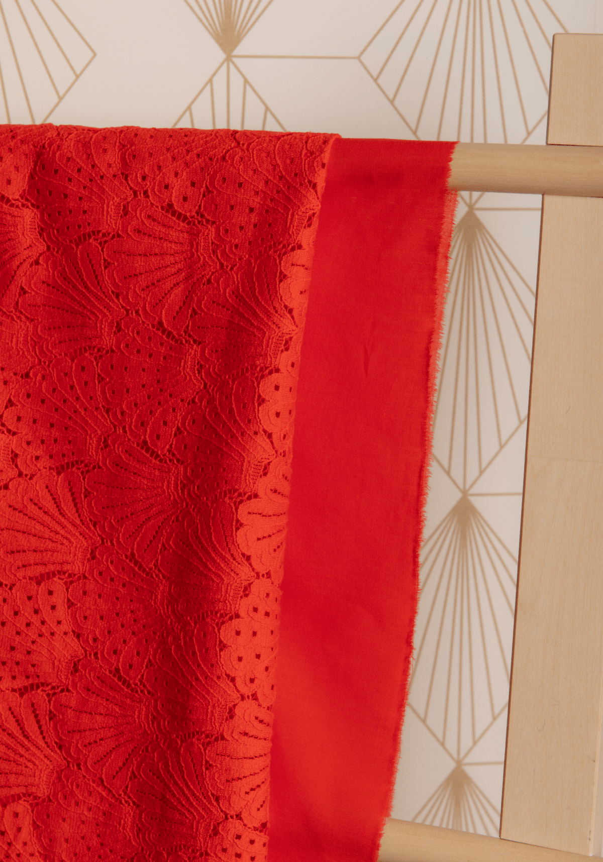 Tissu dentelle Coquillage - 3 coloris - Maison Fauve