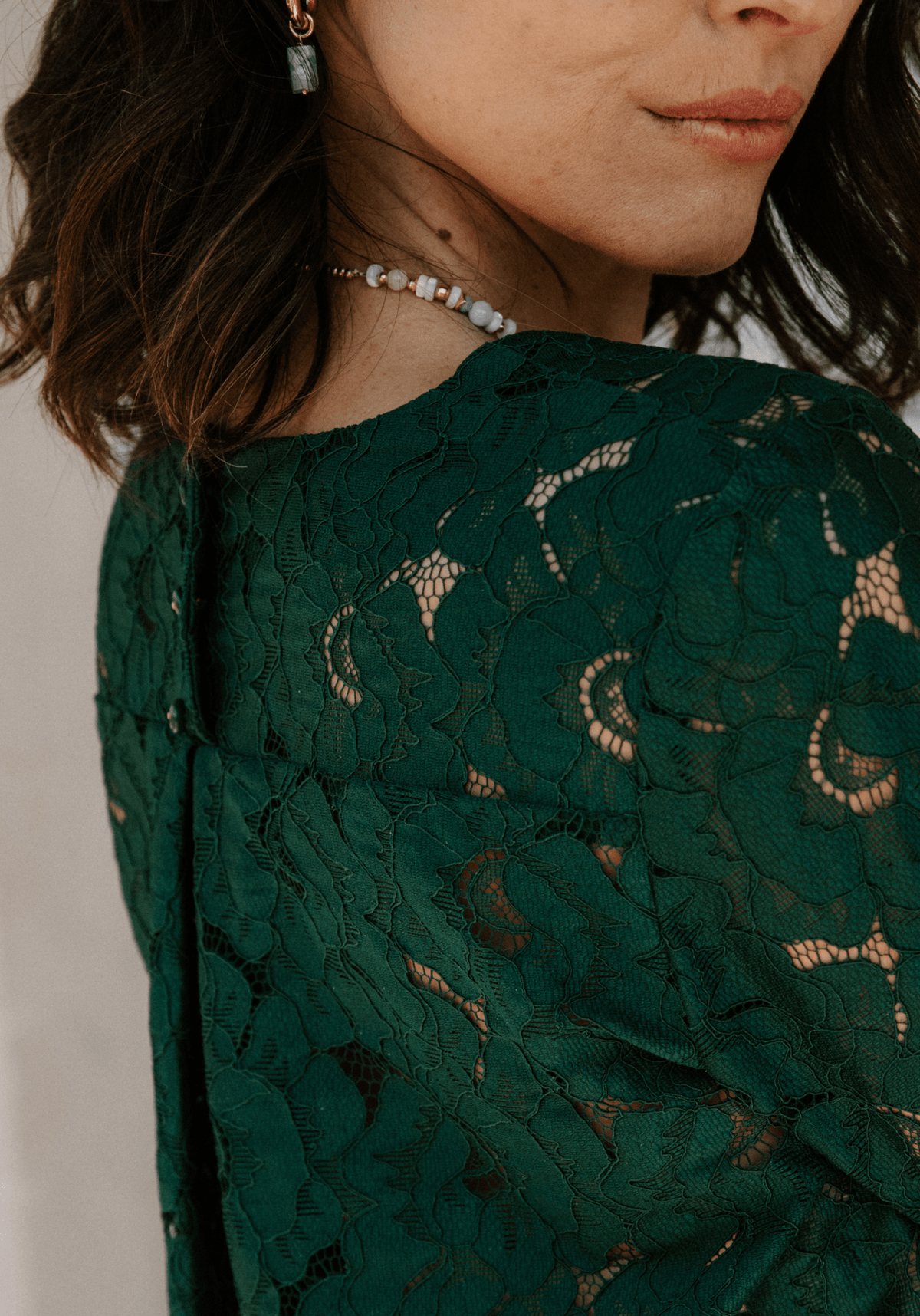Tissu dentelle florale Daphné - Plusieurs coloris - Maison Fauve