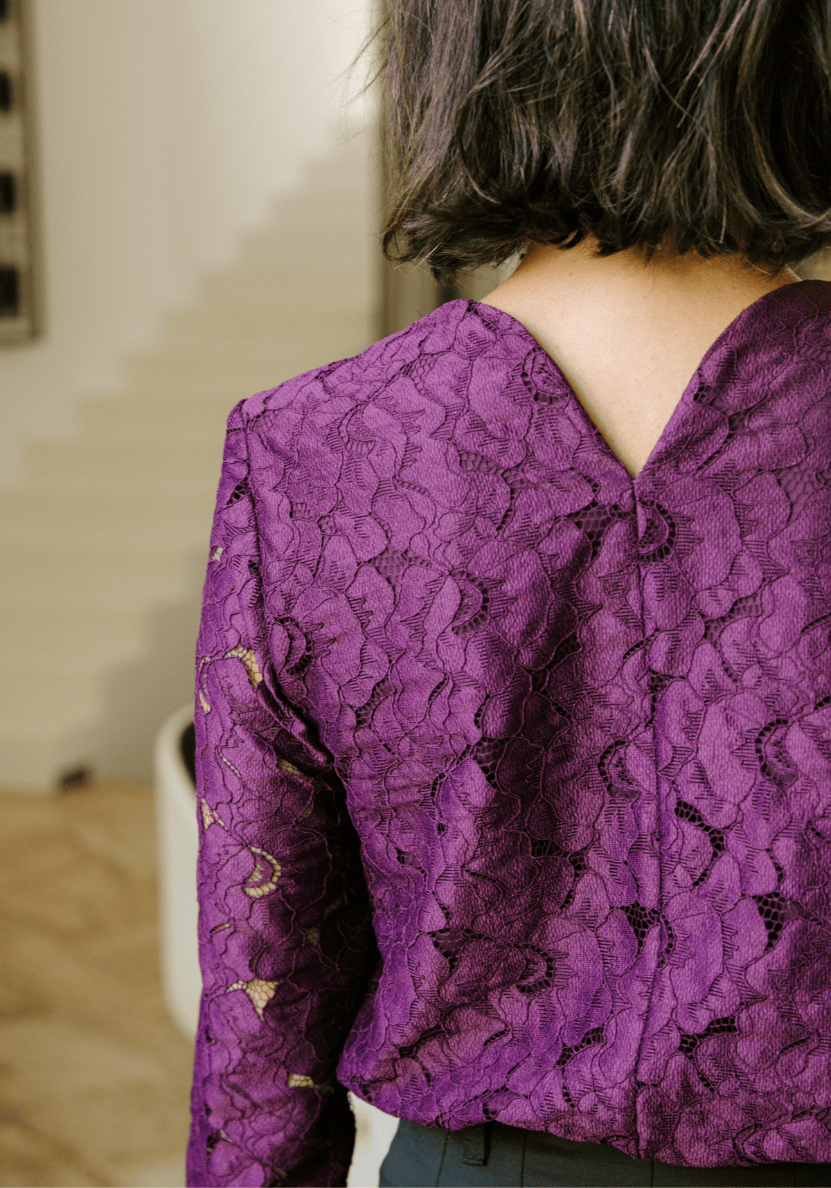 Tissu dentelle florale Daphné - Plusieurs coloris - Maison Fauve