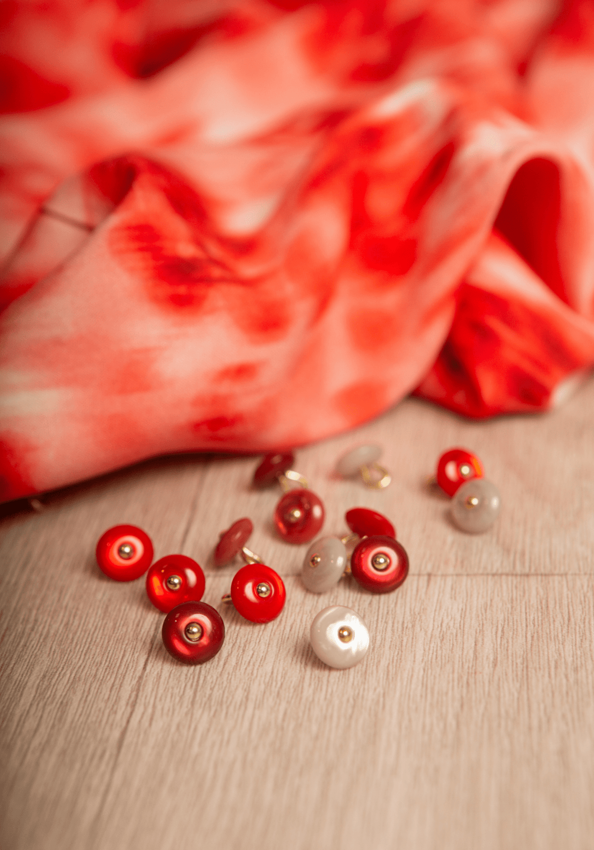 Tissu popeline de viscose imprimée Abstract Rose - Plusieurs coloris - Maison Fauve