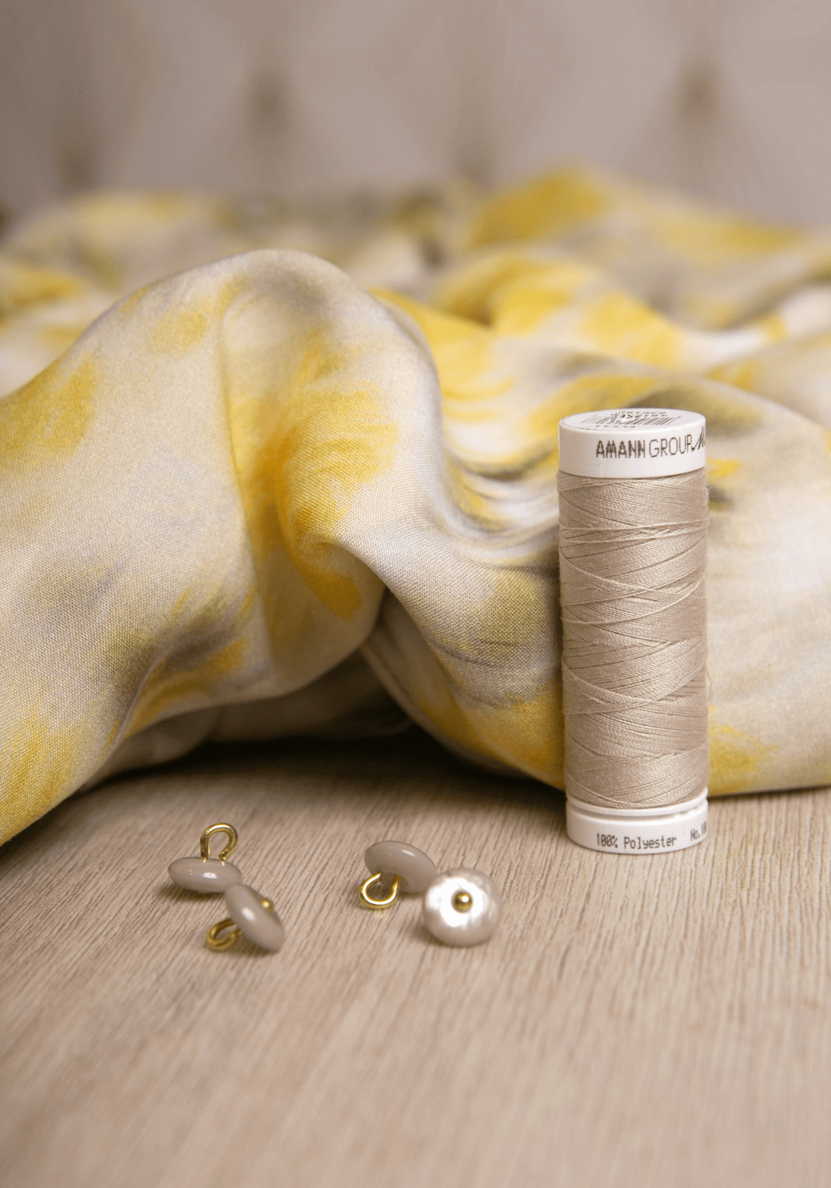 Tissu popeline de viscose imprimée Abstract Rose - Plusieurs coloris - Maison Fauve
