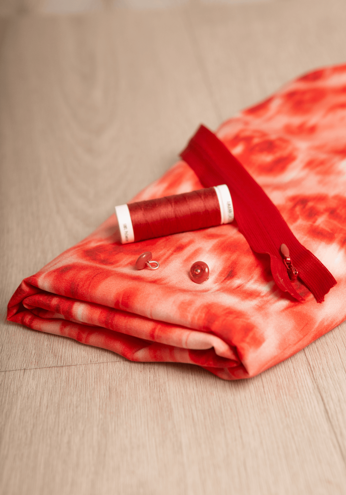 Tissu popeline de viscose imprimée Abstract Rose - Plusieurs coloris - Maison Fauve