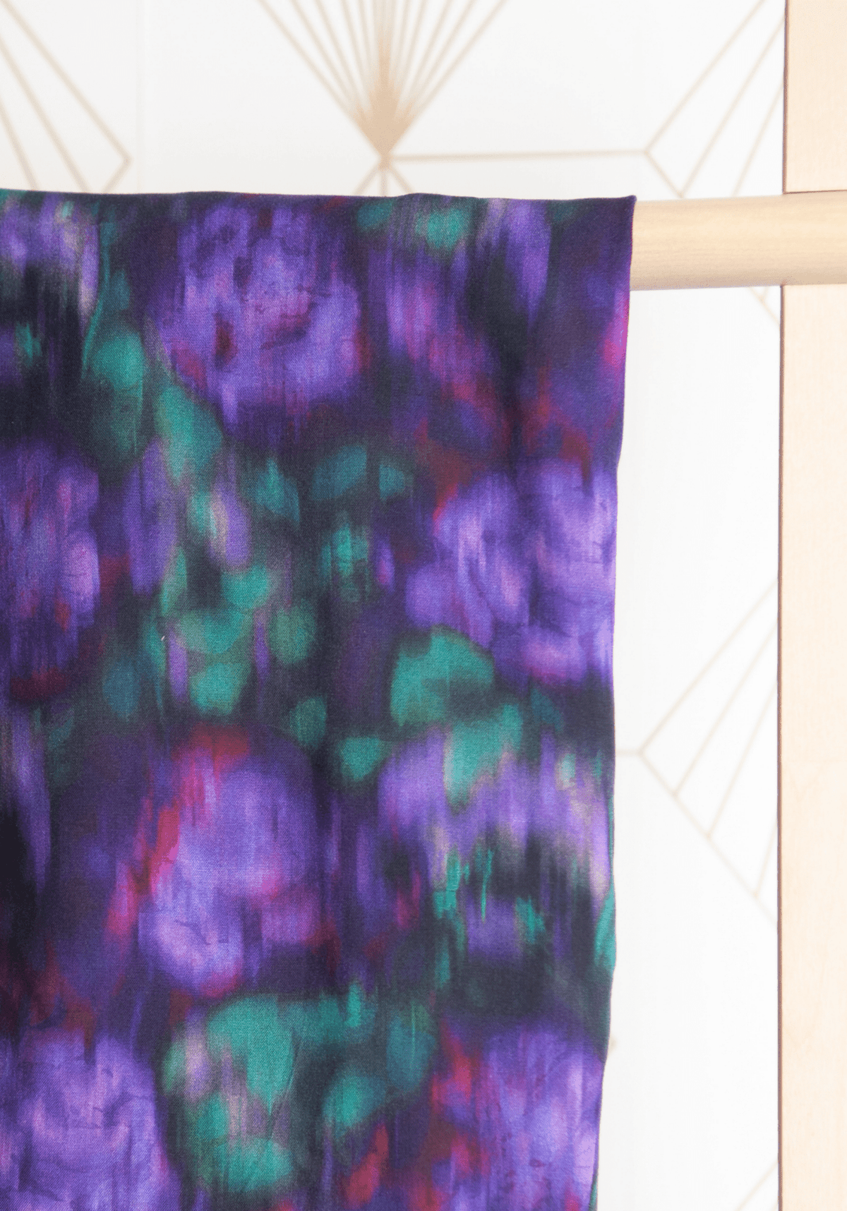 Tissu popeline de viscose imprimée Abstract Rose - Plusieurs coloris - Maison Fauve