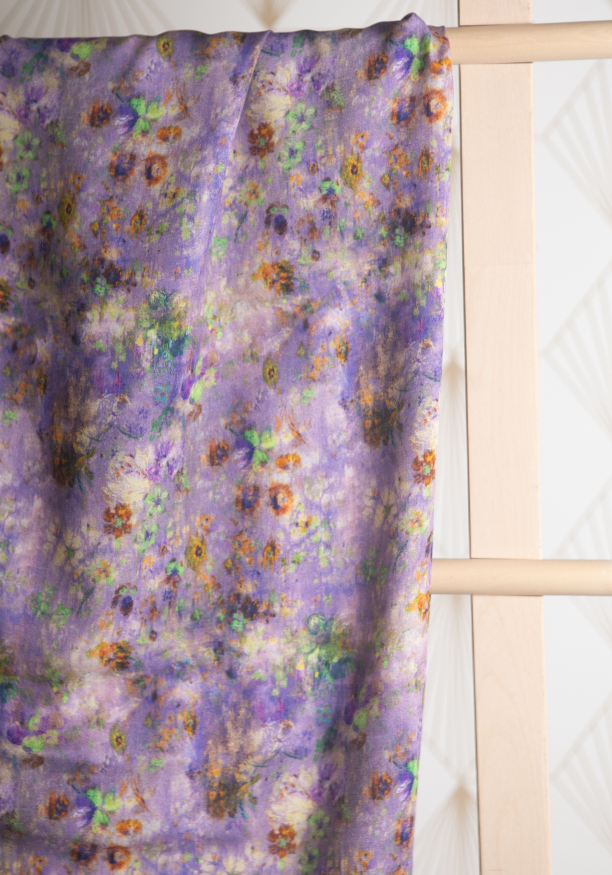 Tissu popeline de viscose imprimée Ghost Flower - Plusieurs coloris - Maison Fauve