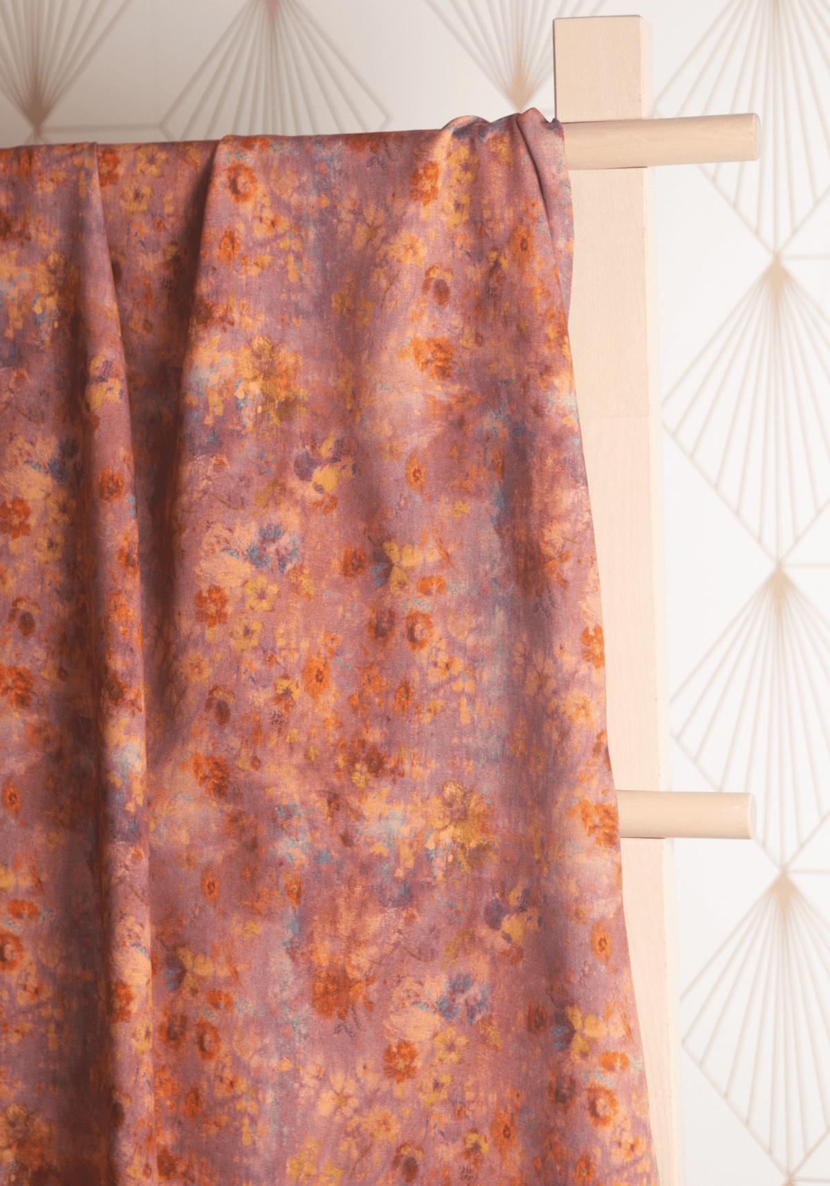 Tissu popeline de viscose imprimée Ghost Flower - Plusieurs coloris - Maison Fauve