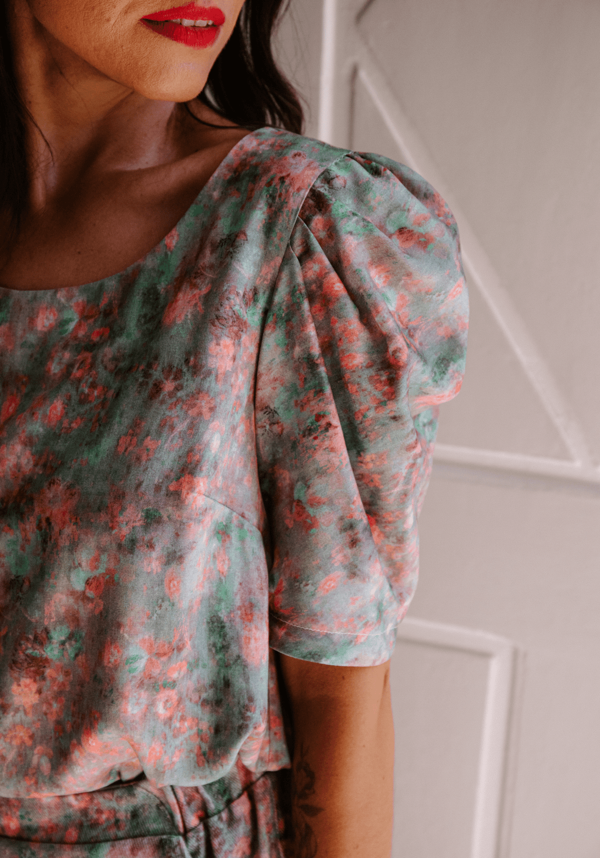 Tissu popeline de viscose imprimée Ghost Flower - Plusieurs coloris - Maison Fauve