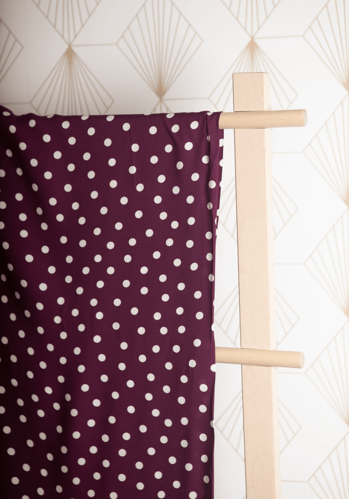 Tissu popeline de viscose imprimée Lunares - Plusieurs coloris - Maison Fauve