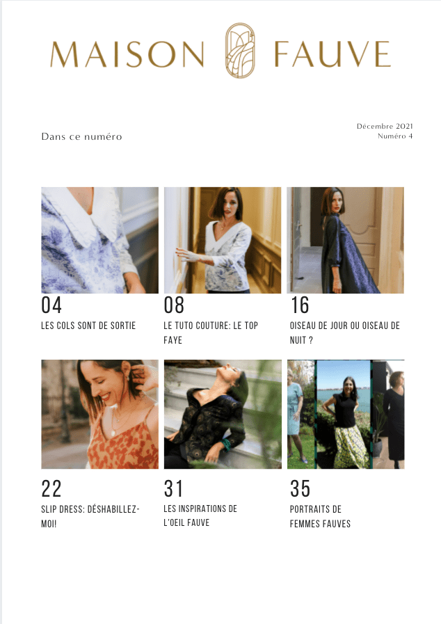 Magazine L'Oeil Fauve - numéro 4 - décembre 2021 - Maison Fauve