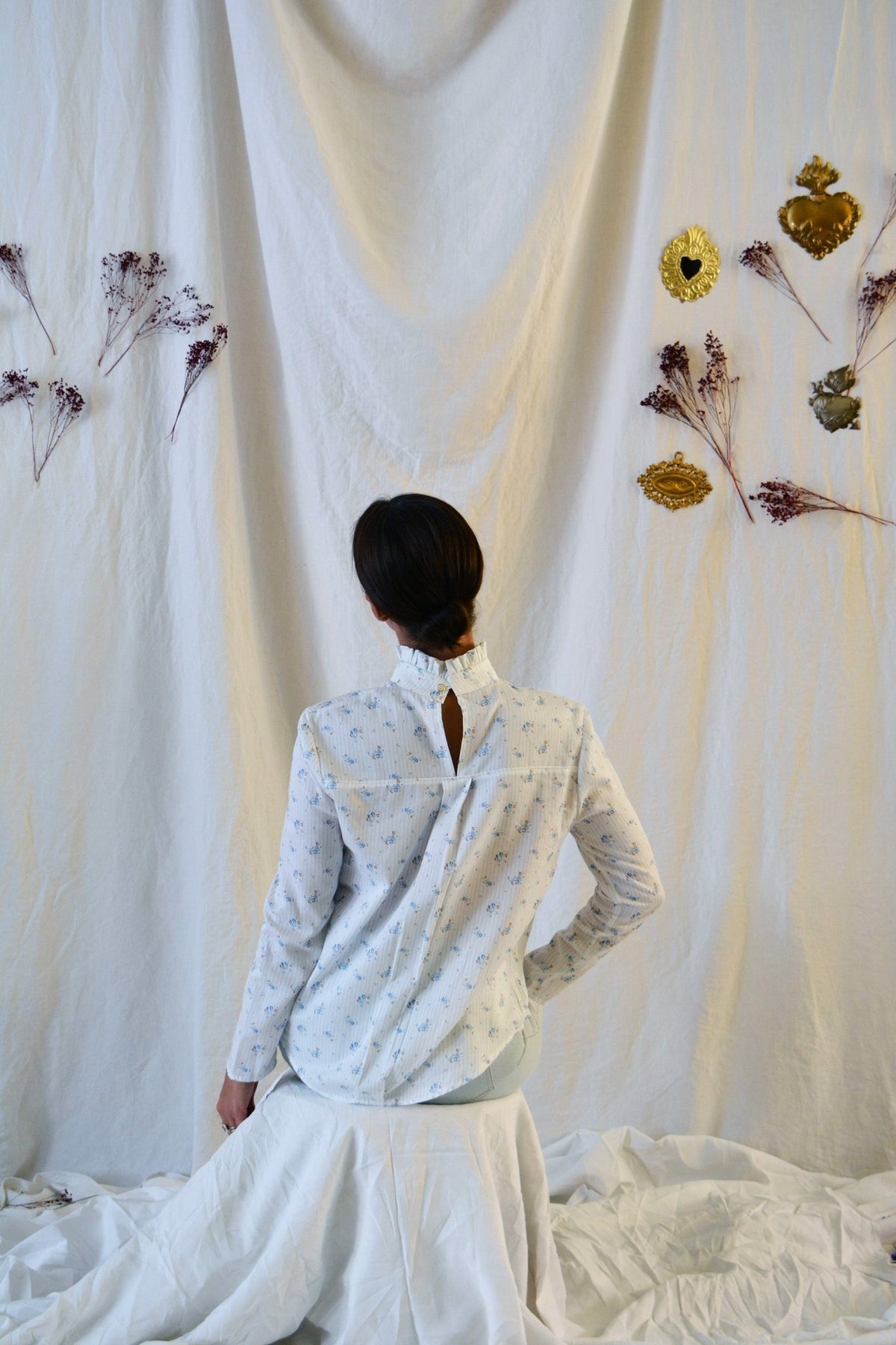 Patron couture blouse Dahlia / PDF (A4, A3, A0, US Letter) - Cadres, Calques par Taille, Vidéoprojection - Maison Fauve