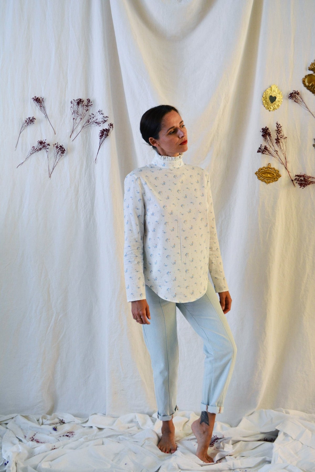 Patron couture blouse Dahlia / PDF (A4, A3, A0, US Letter) - Cadres, Calques par Taille, Vidéoprojection - Maison Fauve