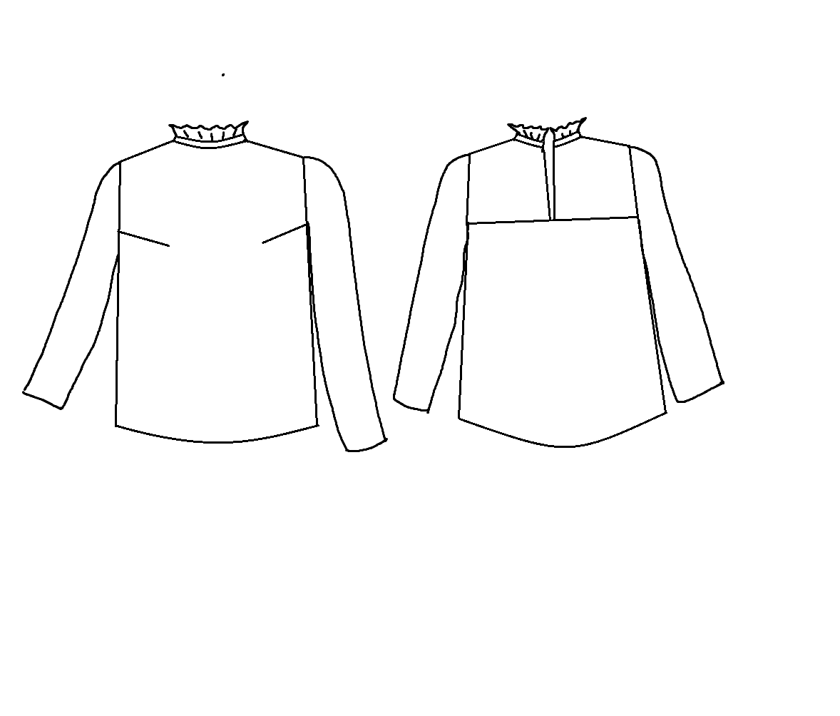 Patron couture blouse fille Miss Dahlia / PDF (A4, A3, A0, US Letter) - Cadres, Calques par Taille, Vidéoprojection - Maison Fauve