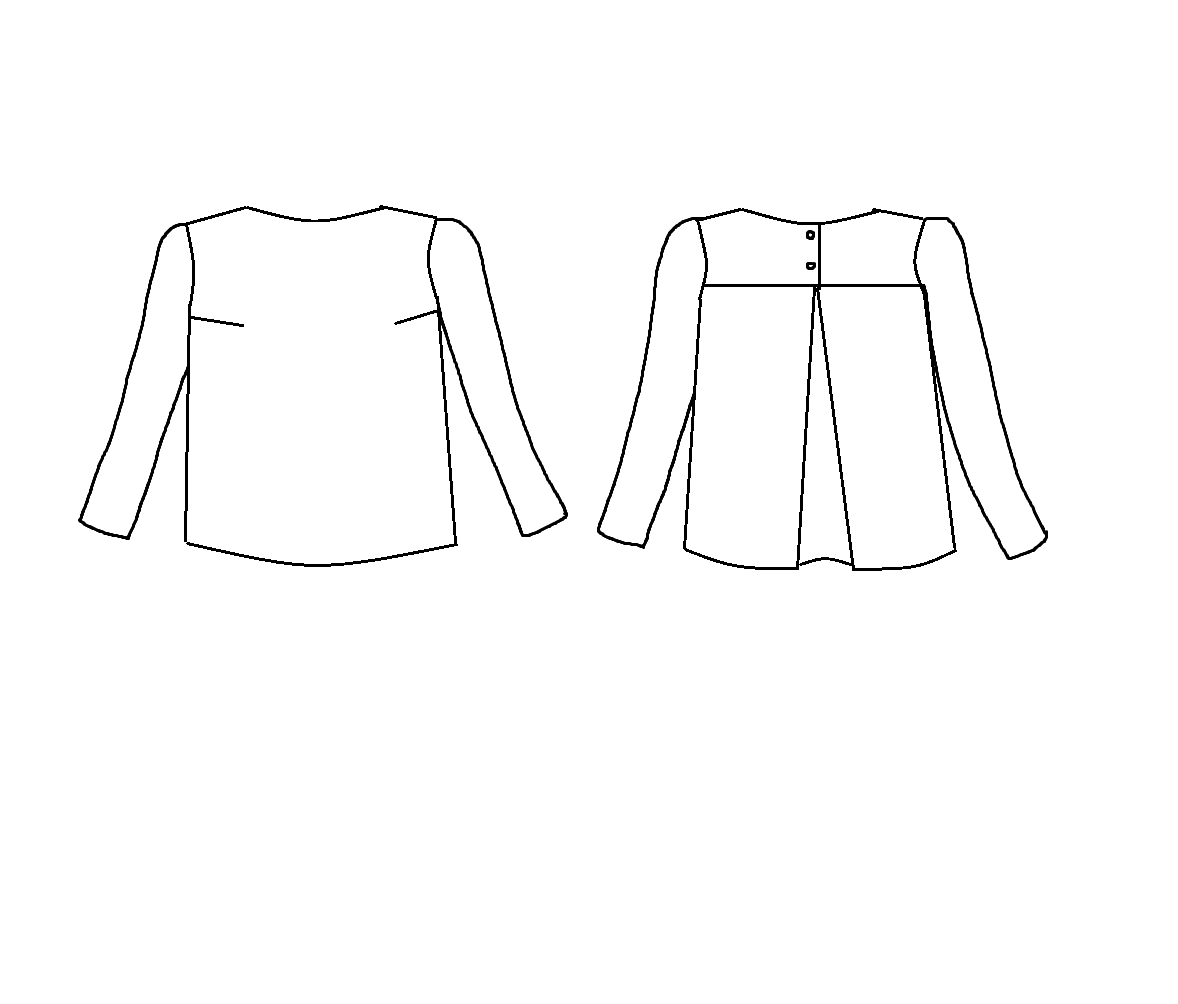 Patron couture blouse fille Miss Violette / PDF (A4, A3, A0, US Letter) - Cadres, Calques par Taille, Vidéoprojection - Maison Fauve