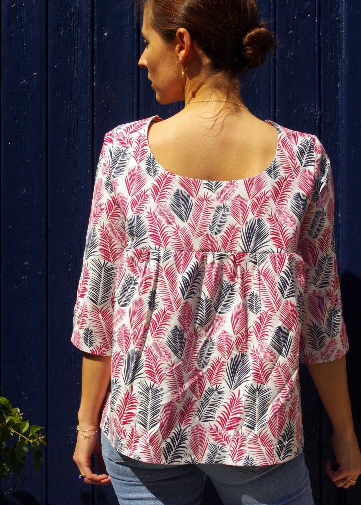 Patron couture blouse, top Panama / PDF (A4, A3, A0, US Letter) - Cadres, Calques par Taille, Vidéoprojection - Maison Fauve