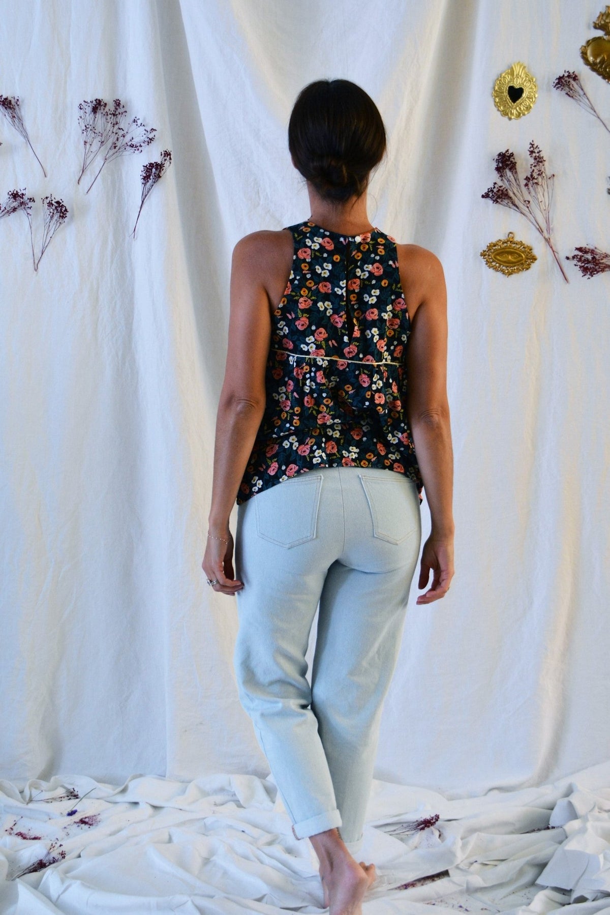 Patron couture blouse, top Panama / PDF (A4, A3, A0, US Letter) - Cadres, Calques par Taille, Vidéoprojection - Maison Fauve