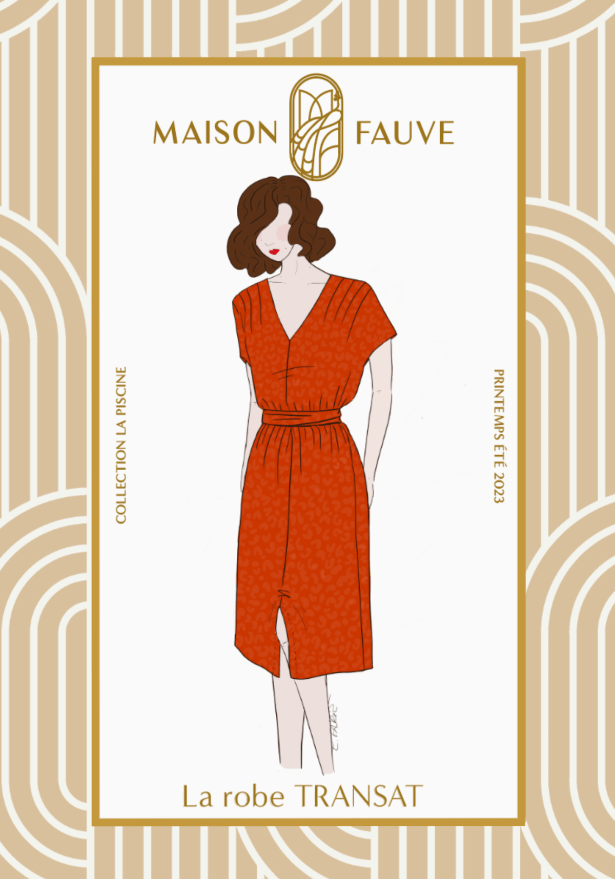 Patron couture Débutant - La robe Transat / Patron pochette - Maison Fauve