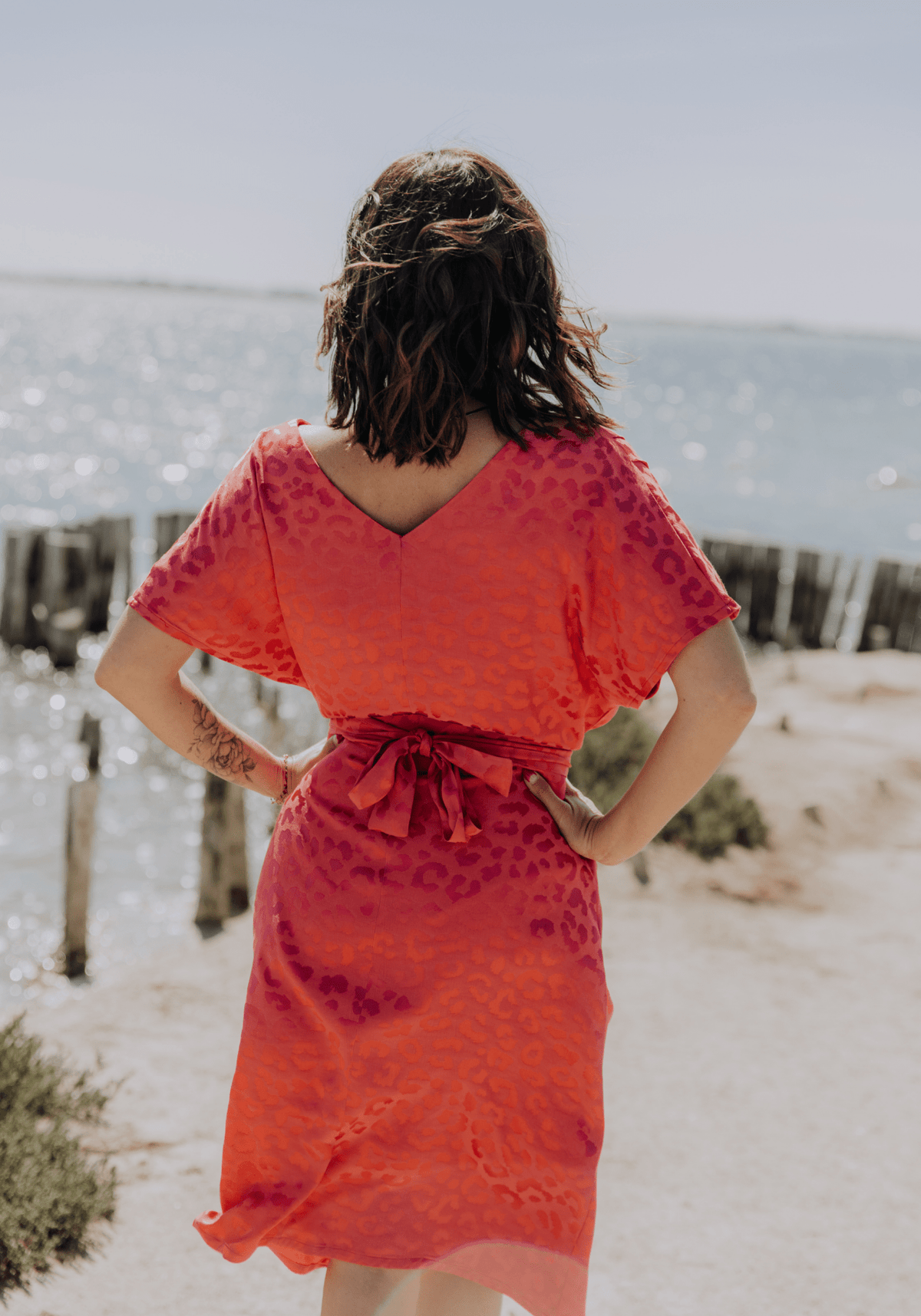 Patron couture Débutant - La robe Transat / PDF (A4, A3, A0, US Letter) - Cadres, Calques par Taille, Vidéoprojection - Maison Fauve