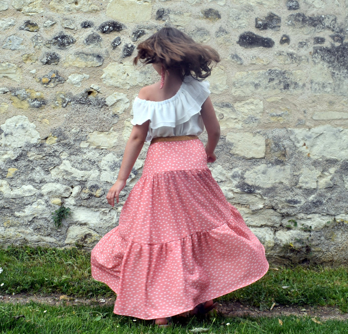 Patron couture jupe fille Miss Ivy / PDF (A4, A3, A0, US Letter) - Cadres, Calques par Taille, Vidéoprojection - Maison Fauve
