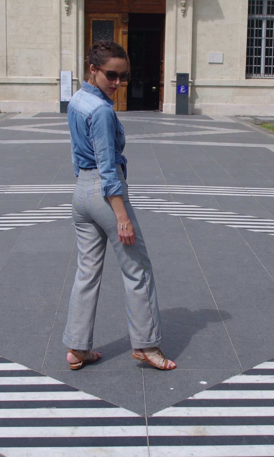 Patron couture pantalon à pont Embrun / PDF (A4, A3, A0, US Letter) - Cadres, Calques par Taille, Vidéoprojection - Maison Fauve