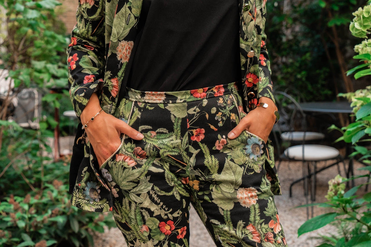 Patron couture pantalon cigarette Loulou / PDF (A4, A3, A0, US Letter) - Cadres, Calques par Taille, Vidéoprojection - Maison Fauve