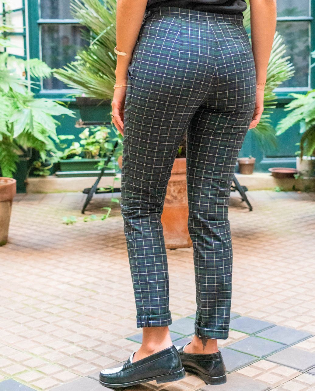 Patron couture pantalon cigarette Loulou / PDF (A4, A3, A0, US Letter) - Cadres, Calques par Taille, Vidéoprojection - Maison Fauve