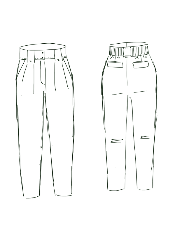 Patron couture pantalon, short Bélem / Patron pochette - Maison Fauve