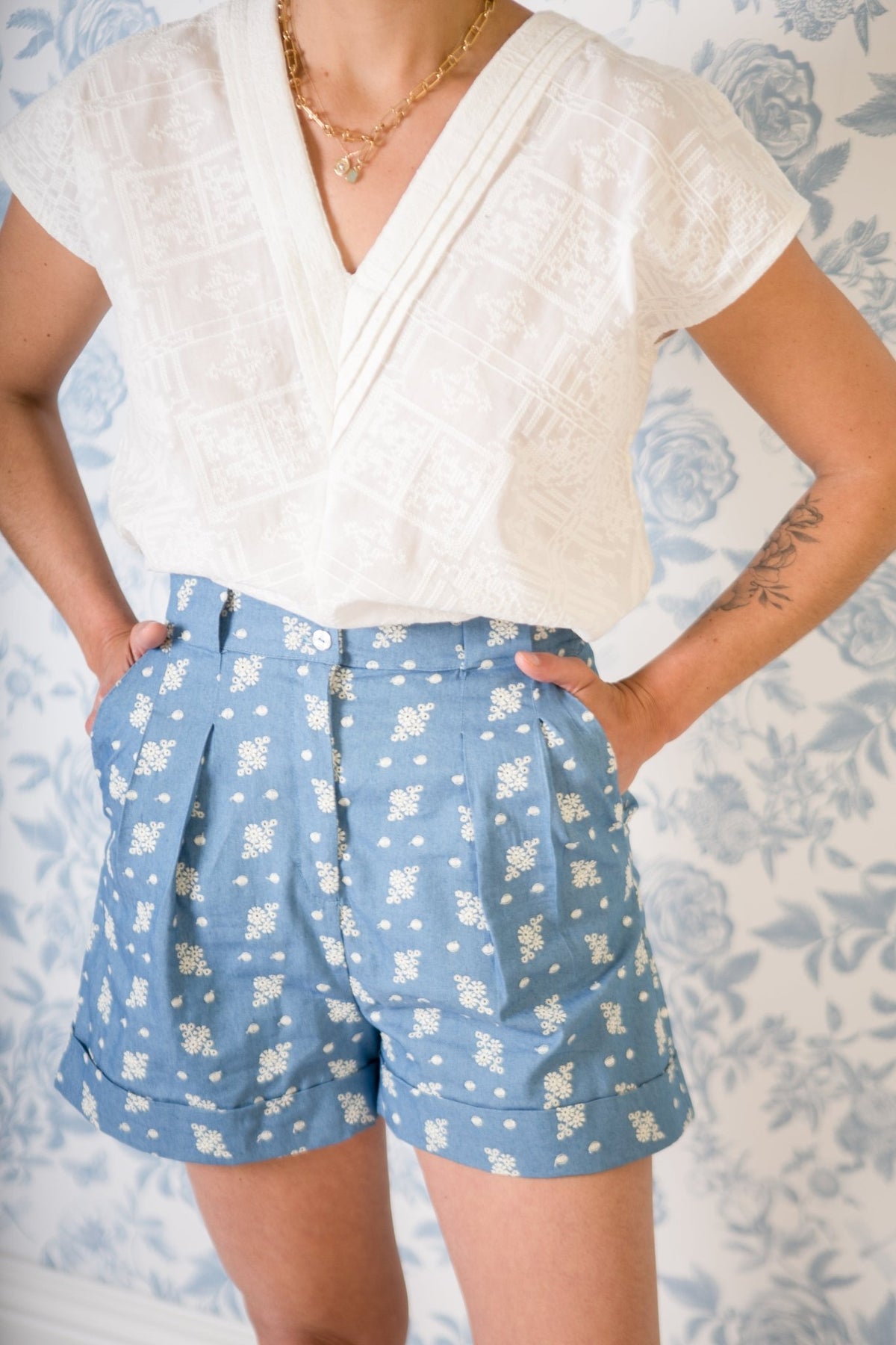 Patron couture pantalon, short Bélem / PDF (A4, A3, A0, US Letter) - Cadres, Calques par Taille, Vidéoprojection - Maison Fauve