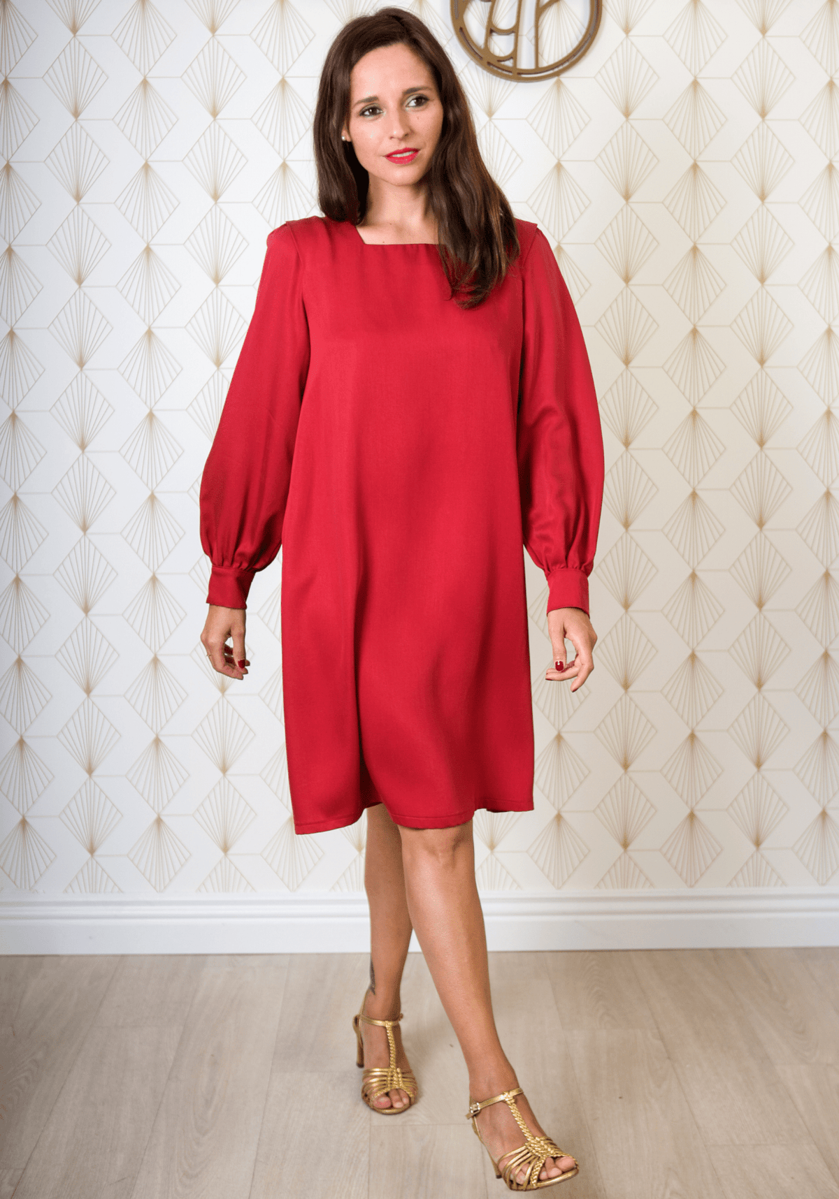 Patron couture robe, blouse Lauren / PDF (A4, A3, A0, US Letter) - Cadres, Calques par Taille, Vidéoprojection - Maison Fauve