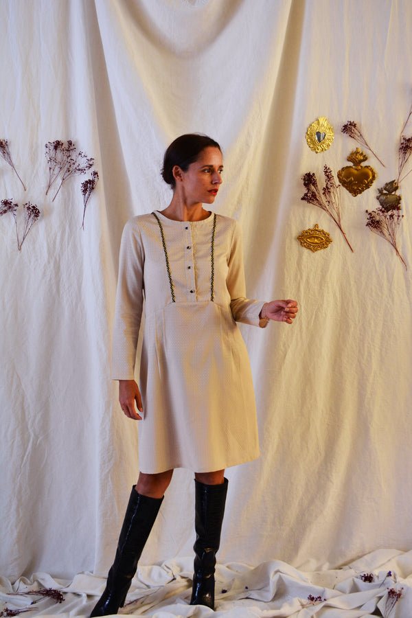 Patron couture robe, blouse Maïa / PDF (A4, A3, A0, US Letter) - Cadres, Calques par Taille, Vidéoprojection - Maison Fauve