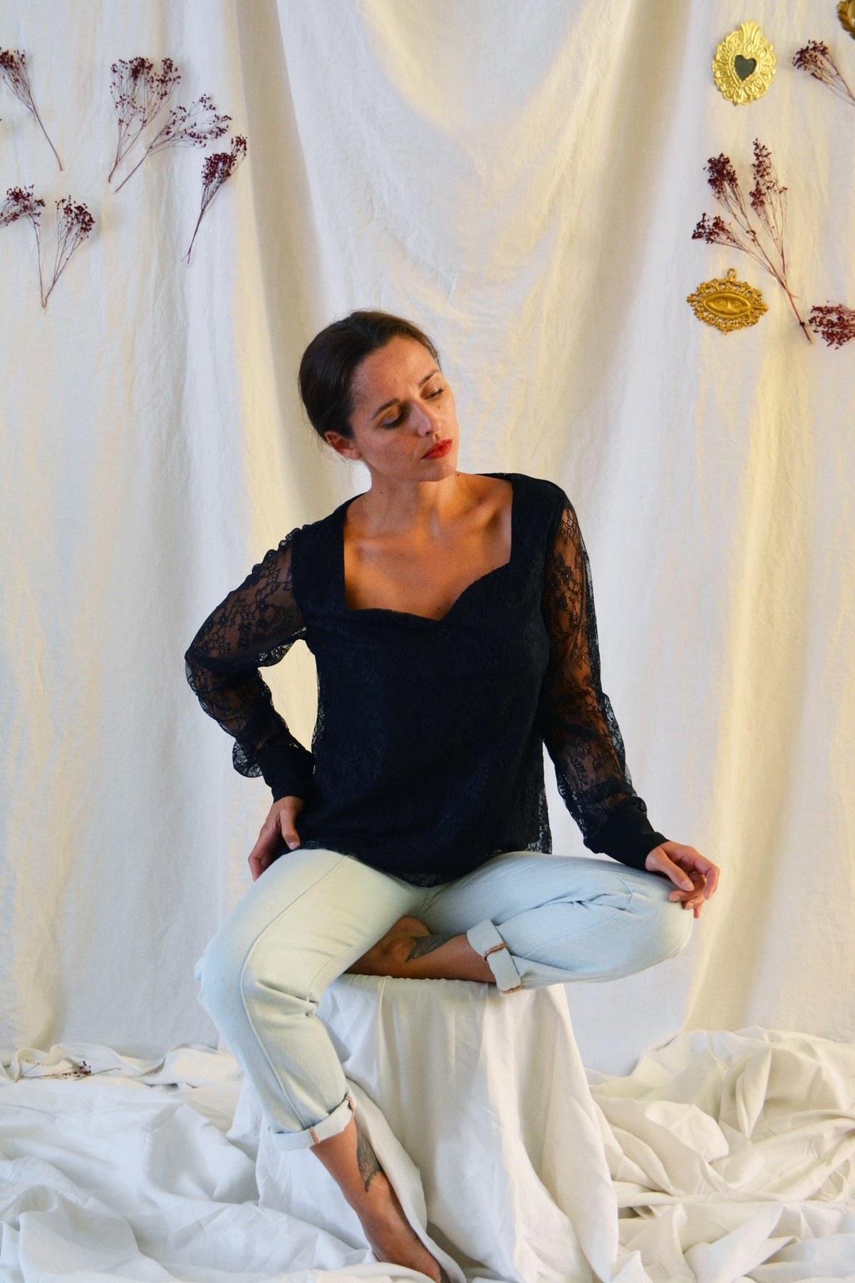Patron couture robe Craie / PDF (A4, A3, A0, US Letter) - Cadres, Calques par Taille, Vidéoprojection - Maison Fauve