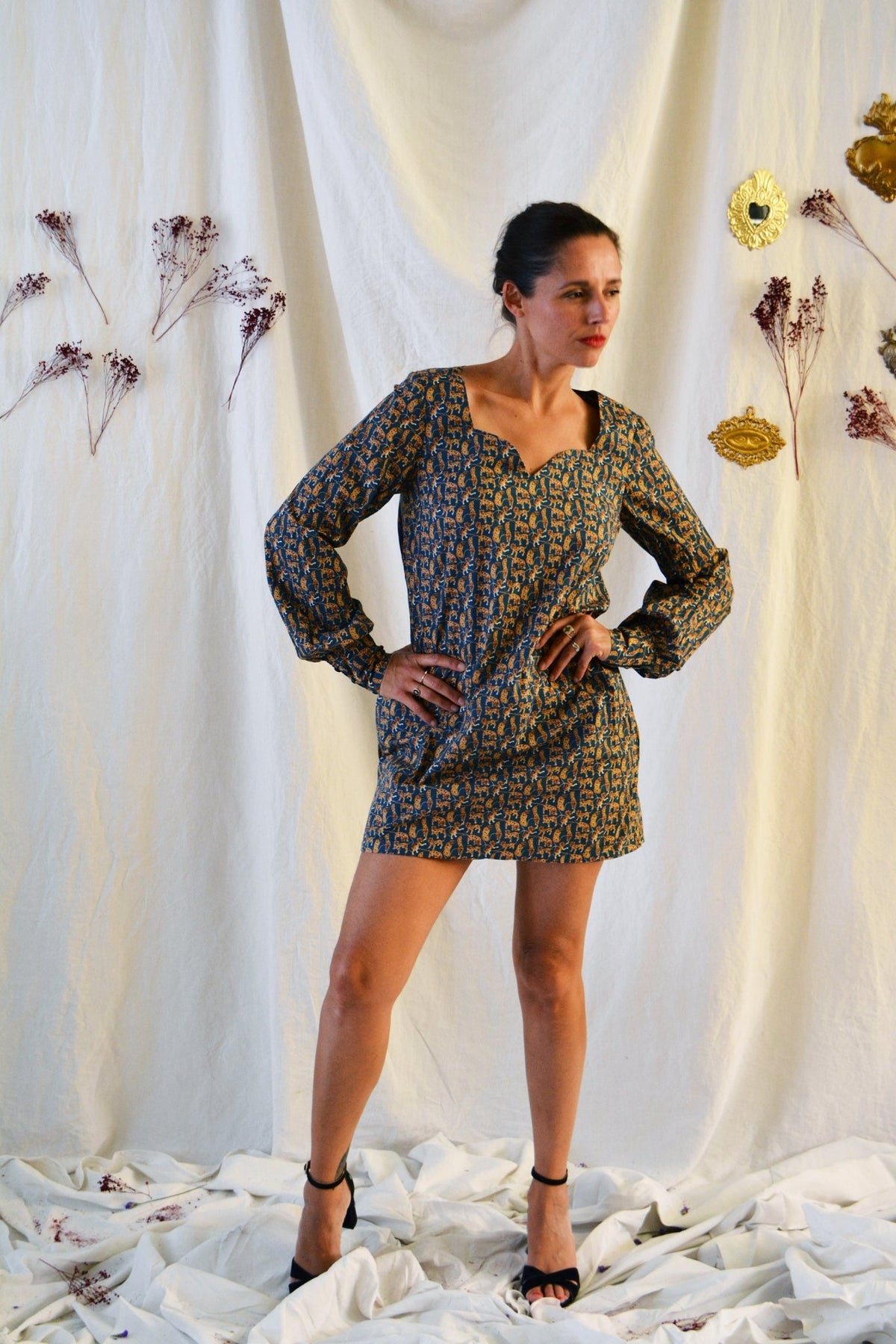 Patron couture robe Craie / PDF (A4, A3, A0, US Letter) - Cadres, Calques par Taille, Vidéoprojection - Maison Fauve