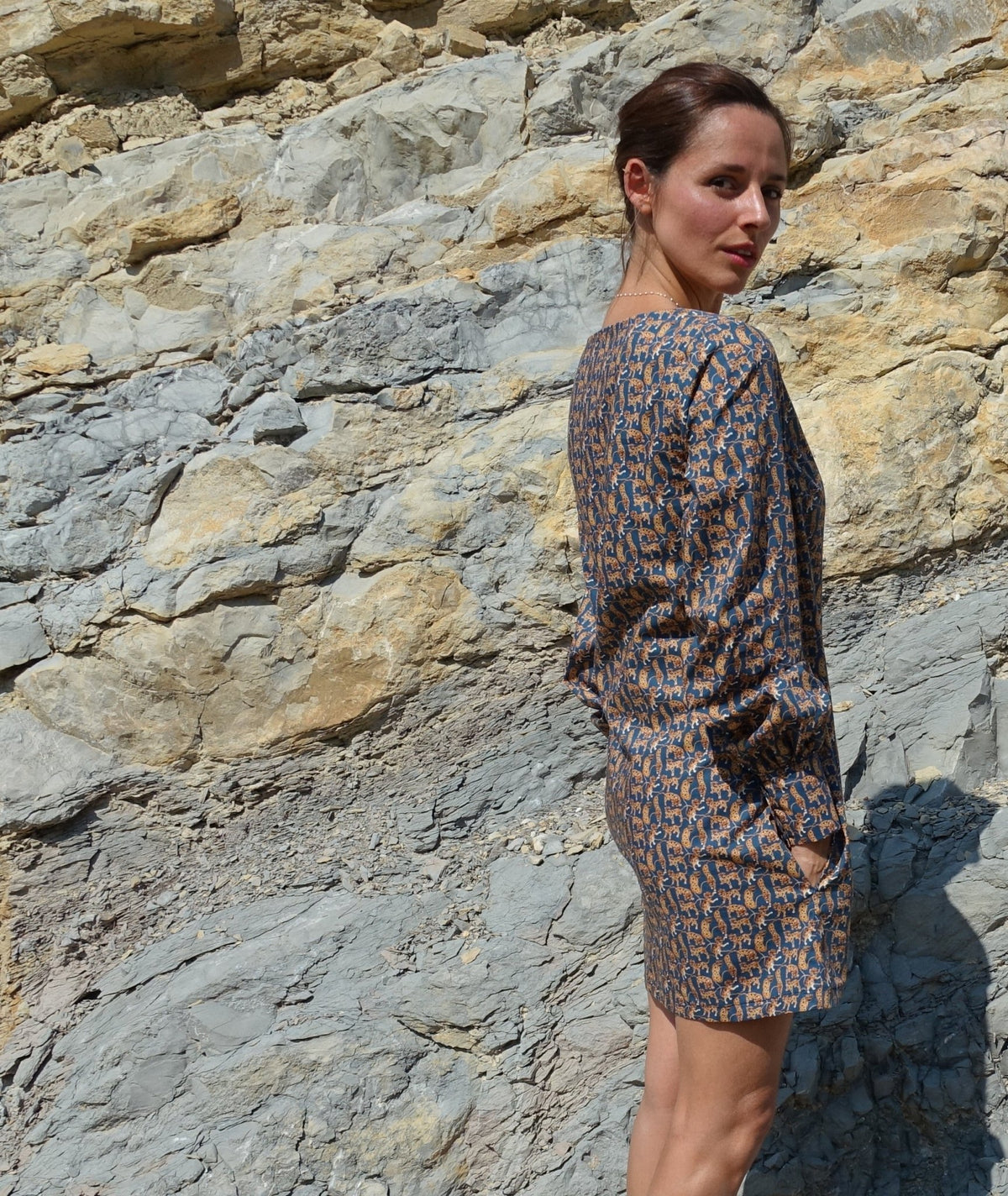 Patron couture robe Craie / PDF (A4, A3, A0, US Letter) - Cadres, Calques par Taille, Vidéoprojection - Maison Fauve