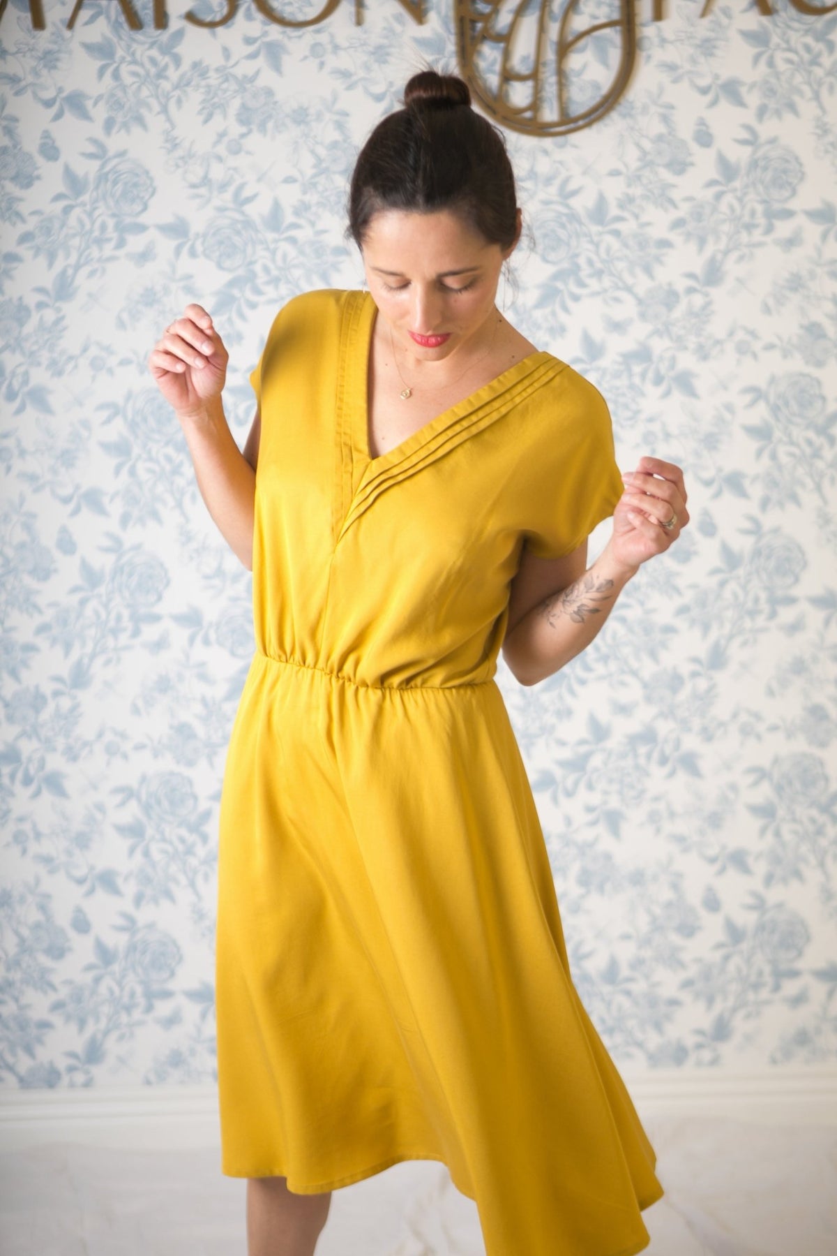 Patron couture robe, top Byzance / PDF (A4, A3, A0, US Letter) - Cadres, Calques par Taille, Vidéoprojection - Maison Fauve
