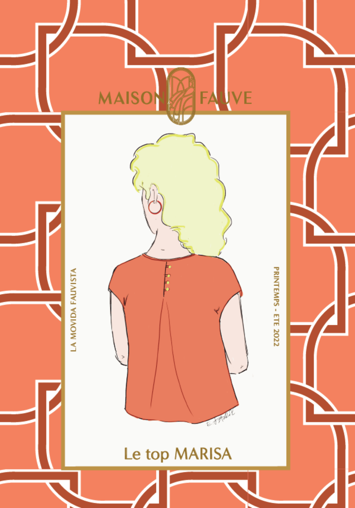 Patron couture top Marisa / Patron pochette - Maison Fauve