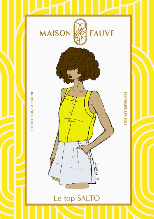 Patron couture top Salto / Patron pochette - Maison Fauve