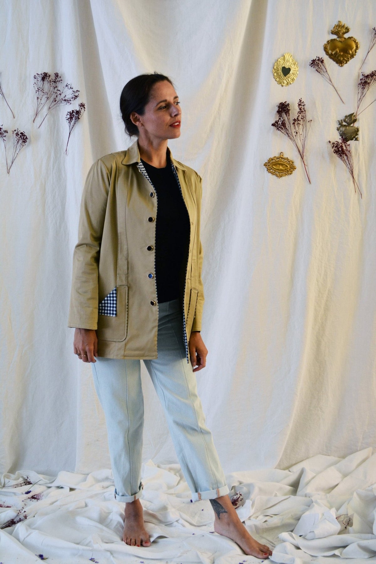 Patron couture veste Criollo / PDF (A4, A3, A0, US Letter) - Cadres, Calques par Taille, Vidéoprojection - Maison Fauve