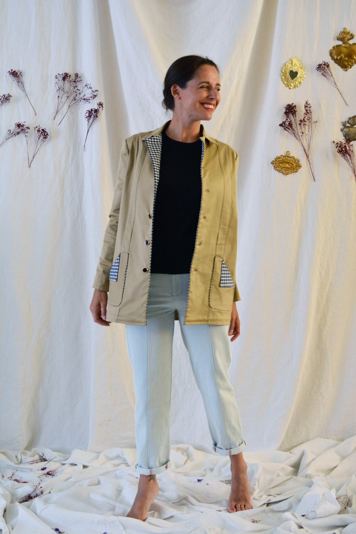 Patron couture veste Criollo / PDF (A4, A3, A0, US Letter) - Cadres, Calques par Taille, Vidéoprojection - Maison Fauve