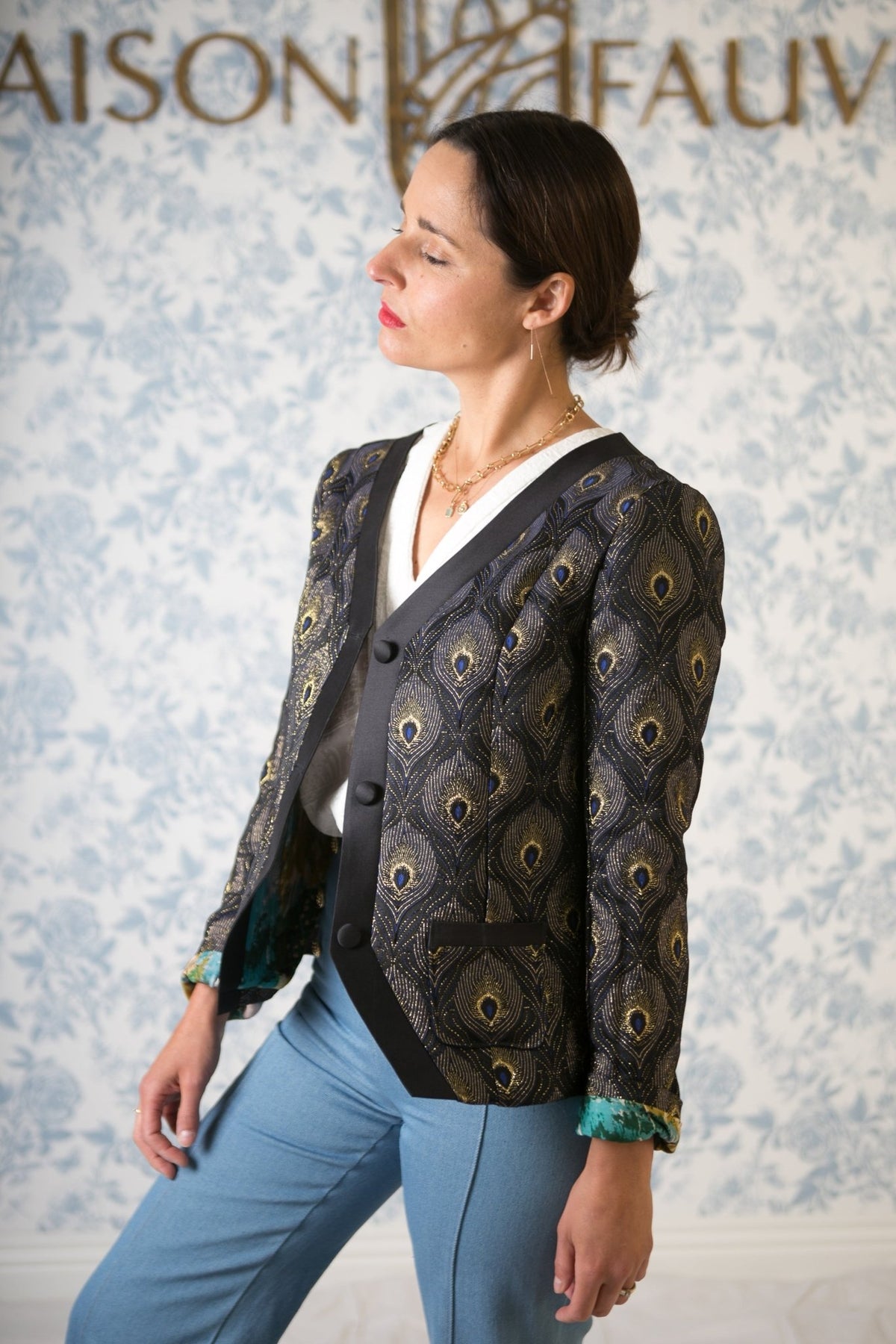 Patron couture veste Ispahan / PDF (A4, A3, A0, US Letter) - Cadres, Calques par Taille, Vidéoprojection - Maison Fauve