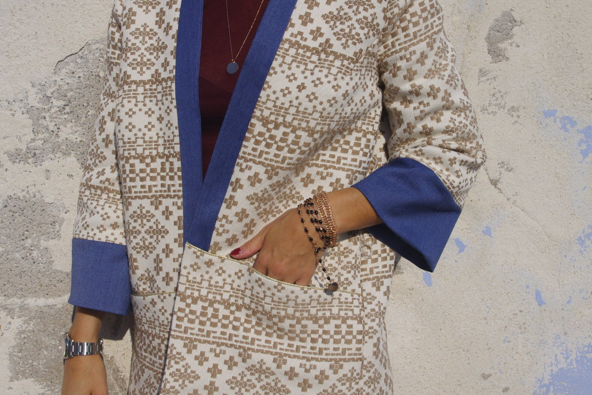 Patron couture veste Sable / PDF (A4, A3, A0, US Letter) – Tailles 34 à 56 – Cadres, Calques par Taille, Vidéoprojection - Maison Fauve